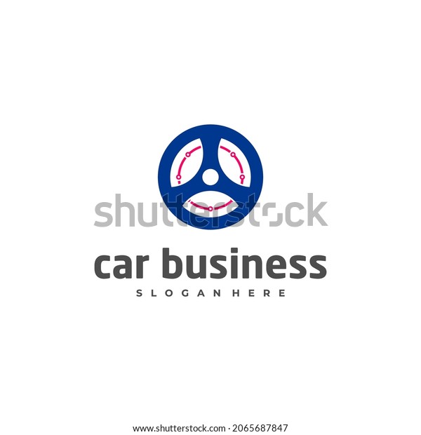 Car tech logo vector template, Creative car logo\
design concepts