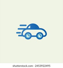 Diseño del logotipo de la Tecnología del coche. Vector de diseño de logotipo de coche inteligente