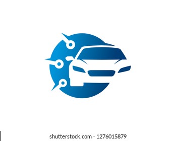 Car Technology Logo Template, Symbol, Icon