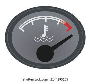 Car Temperature Gauge Vector Illustration Stock Vector (Royalty Free ...