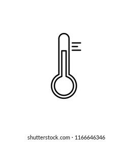 car temperature icon. Element of car workshop icon for mobile concept and web apps. Thin line car temperature icon can be used for web and mobile
