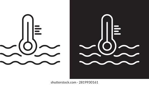 Car temperature icon vector icon set collection..