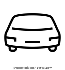 car thin line vector icon
