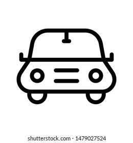 car thin line vector icon