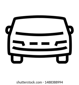 car thin line vector icon