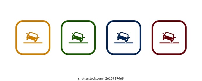 car tilt icon vector illustration. colorful car tilt concept.
