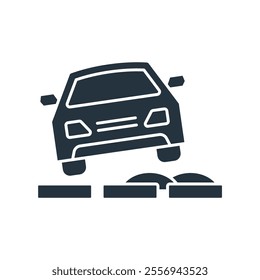 Car Tilt icons  symbol vector elements for infographic web