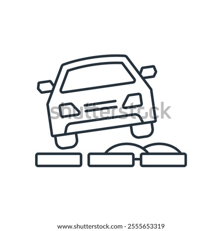 Car Tilt icons  symbol vector elements for infographic web