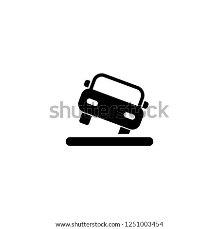 car tilt vector icon. car tilt sign on white background. car tilt icon for web and app