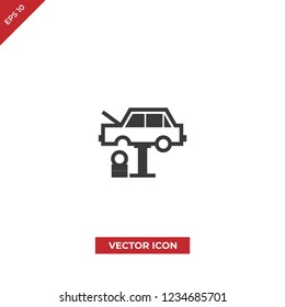 Car tire change vector icon