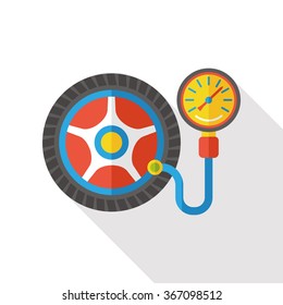car tire flat icon