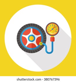 car tire flat icon