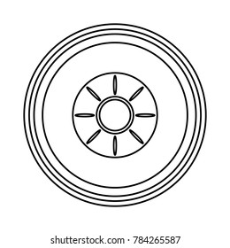 car tire icon image