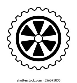 car tire isolated icon vector illustration design