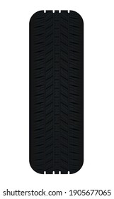 Car tire isolated. vector illustration