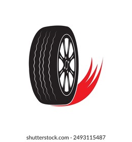 car tire logo illustration element design