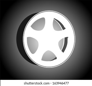 Car tire with rim 