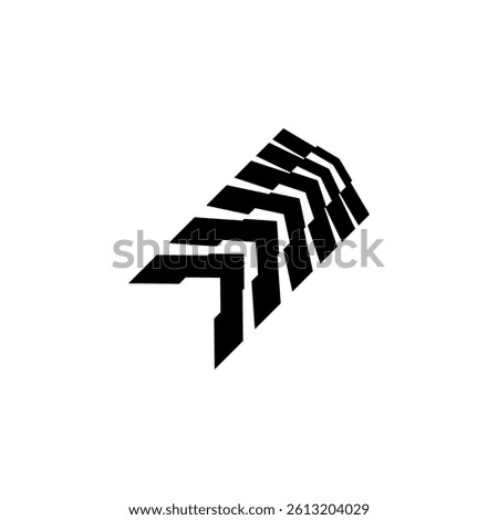 Car tire track symbol. Vector.