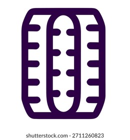 Icono de rueda de neumático de coche Ilustración vectorial