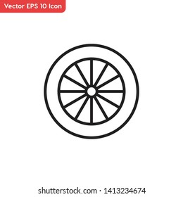 Car tire, wheel vector icon. Elements for mobile concepts and web apps.