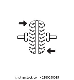 car tires icon logo vector design template