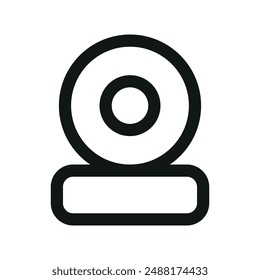 Car tires UI icon, car wheels minimal line vector symbol