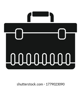 Car tool box icon. Simple illustration of car tool box vector icon for web design isolated on white background