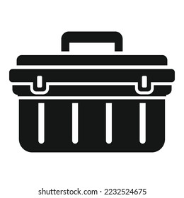 Car tool box icon simple vector. Auto garage. Repair work