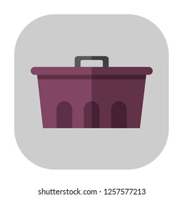 Car Tool Case Flat Icon. Vector Illustrated Symbol. Simple Sign Of Technology.