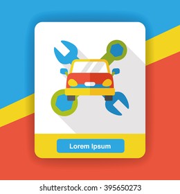 car tool flat icon