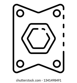 Car tool icon. Outline car tool vector icon for web design isolated on white background