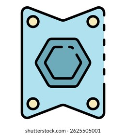 Car tool icon. Outline car tool vector icon color flat isolated