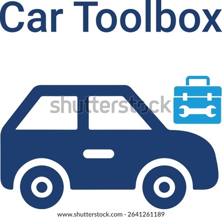 Car toolbox icons, icons design