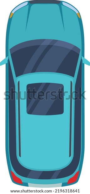 Car Top View City Road Transport Stock Vector (Royalty Free) 2196318641 ...