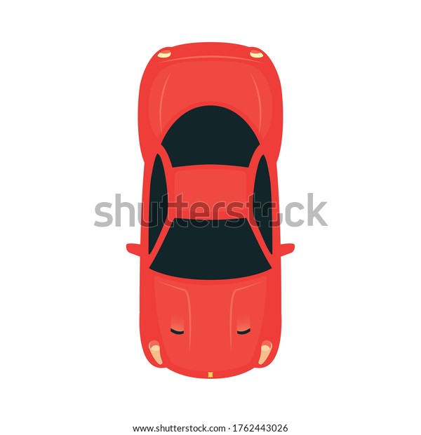 Car top\
view design, Transportation vehicle transport wheel speed traffic\
road and travel theme Vector\
illustration