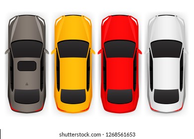 Car Top View Graphic Vector