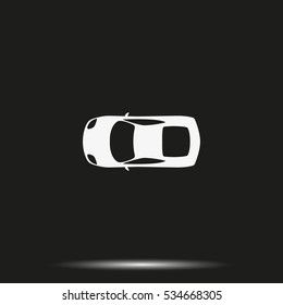 Car top view icon.