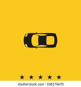Car top view icon.