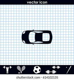 Car top view icon.
