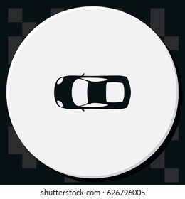 Car top view icon.