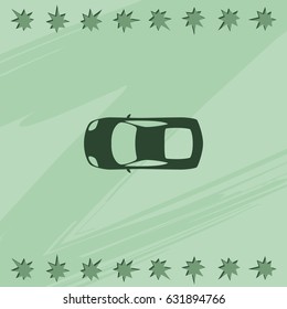 Car top view icon.