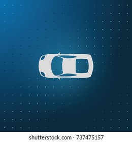 Car top view icon.