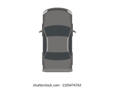 car top view simple illustration