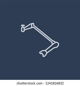 car torsion bar icon. car torsion bar linear design concept from Car parts collection. Simple element vector illustration on dark blue background.
