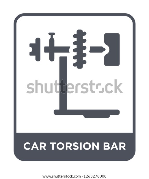 car torsion bar icon vector on white\
background, car torsion bar trendy filled icons from Car parts\
collection, car torsion bar simple element\
illustration