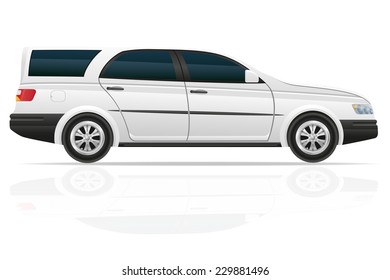 car touring vector illustration isolated on white background