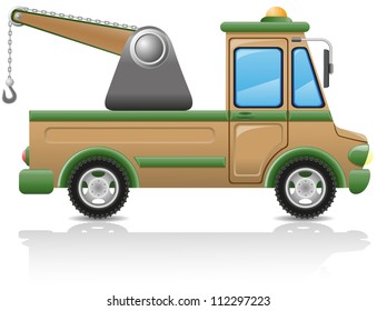 car tow vector illustration isolated on white background
