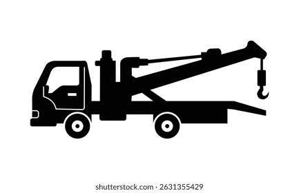 Car towing logo design vector template