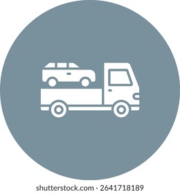 Car Towing vector icon. Can be used for printing, mobile and web applications.