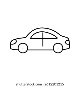 car toy child baby kid line icon vector. car toy child baby kid sign. isolated contour symbol black illustration